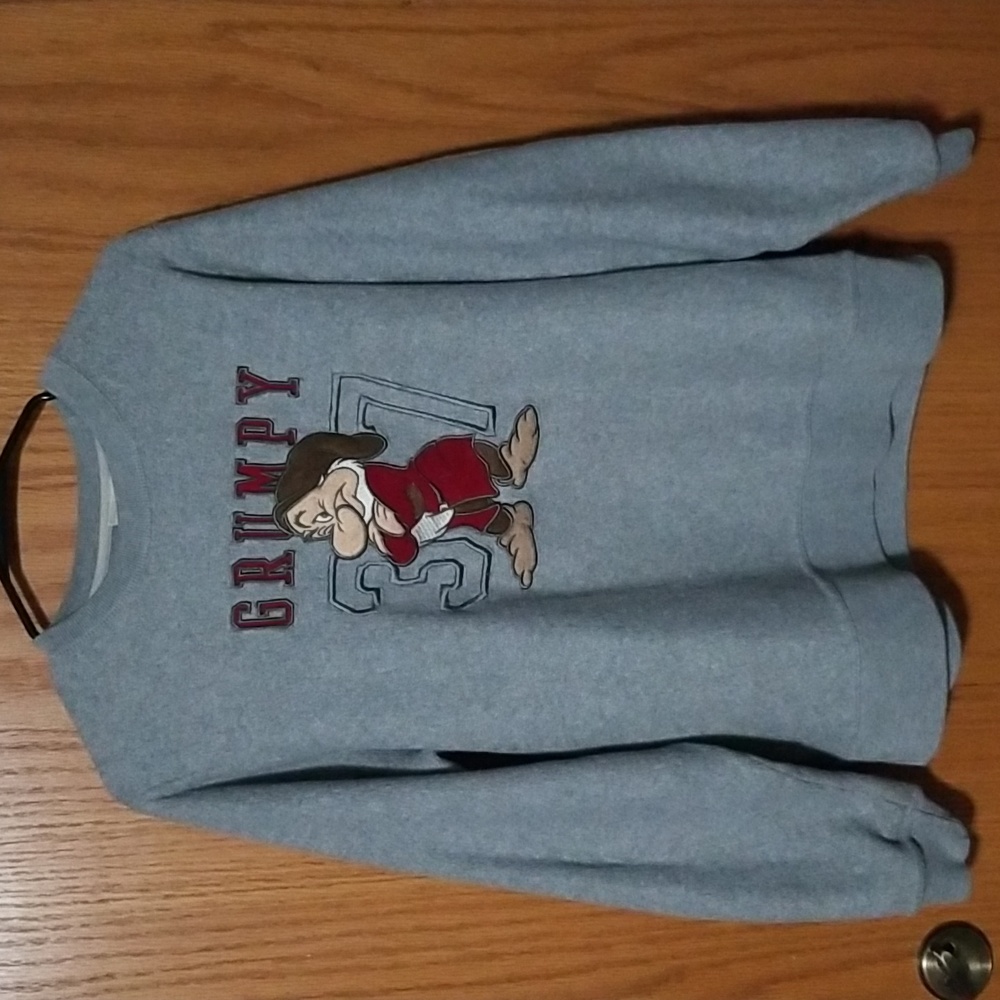 Disney store Grumpy sweatshirt.